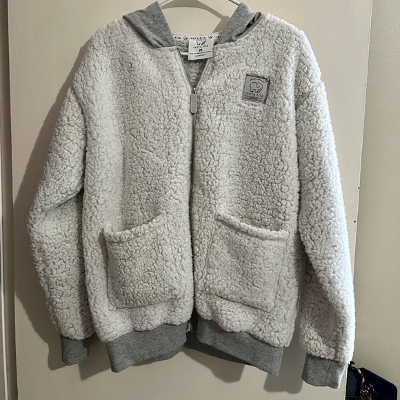 ivory ella Tops - Ivory Ella Sherpa with hood, size medium.